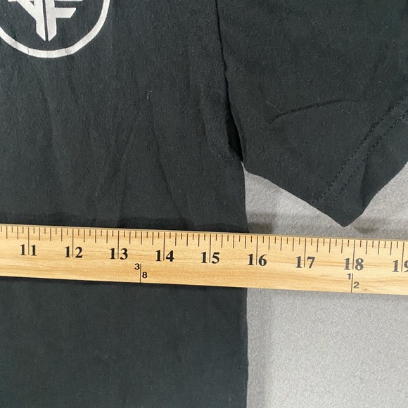 Alpha Forward Attack The Day Logo Short Sleeve Black T Shirt Womans Size Small - Picture 4 of 8